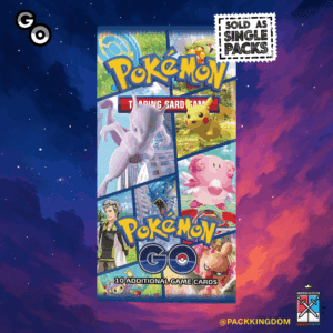 A single, sealed Pokémon TCG Pokémon GO booster pack.