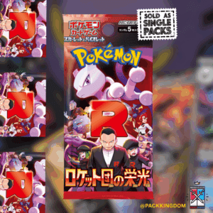 A single, sealed Pokémon TCG Scarlet & Violet Glory of Team Rocket Japanese booster pack.