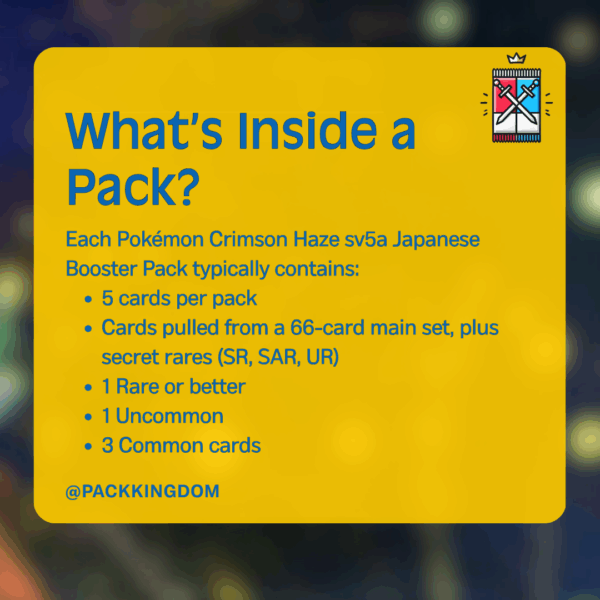 Crimson Haze Japanese Booster Pack | Official Pokémon TCG - Image 2