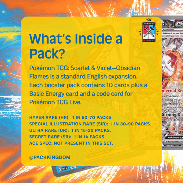 Pokémon Obsidian Flames Booster Pack - Image 2