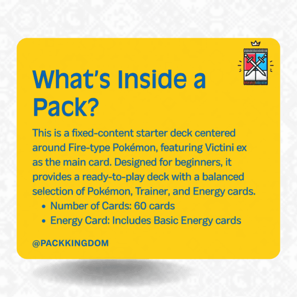 Pokémon TCG: Scarlet & Violet ex Starter Deck – Fire Type Victini (Japanese Edition) - Image 2