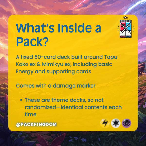 Pokémon TCG: Scarlet & Violet – Generations Starter Deck: Tapu Koko ex & Mimikyu ex (Japanese Edition) - Image 2