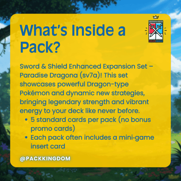 Pokémon Paradise Dragona sv7a Korean Booster Pack - Image 3
