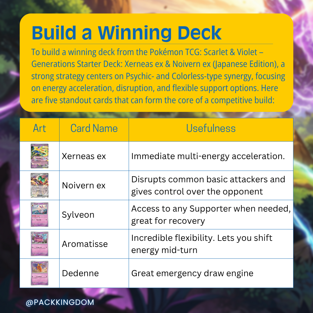 Pokémon TCG: Scarlet & Violet – Generations Starter Deck: Xerneas ex & Noivern ex (Japanese Edition) - Image 4