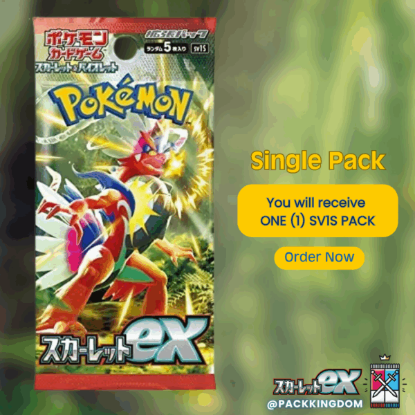 Pokémon Scarlet (sv1S) Japanese Booster Pack - Image 6