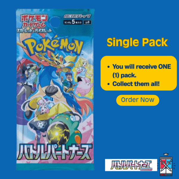 Pokémon TCG Scarlet & Violet-Battle Partners Japanese Booster Pack - Image 6