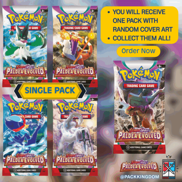 Pokémon Scarlet & Violet Paldea Evolved Booster Pack - Image 7