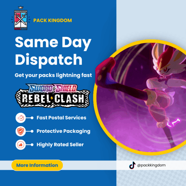 Pokémon Sword & Shield Rebel Clash Booster Pack - Image 8